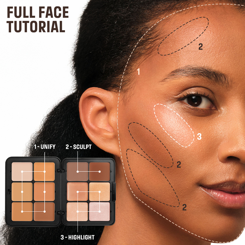 Make Up For Ever HD Skin Sculpting Palette (Crema para Contorno e Iluminador)